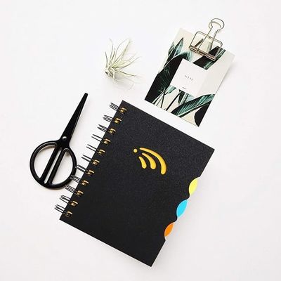 PP Cover Project Notebook A5 с горизонтальной линией внутри страниц и цветными разделителями PP